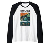 Space Tour Multiplanetary Future of Planet Earth Raglan Baseball Tee