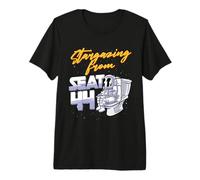Space Tourism Stargazing from Seat 44 Premium T-Shirt