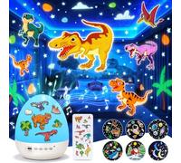 Space Toys Night Light for Kids | 12HD Films+15 Sleeping Sounds+7 Colors+360°Rotating | Star Projector Solar System for Kids Projector Boy Toys Sound Machine Baby Night Light Egg Light for Nursery