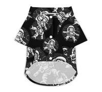 Space Travel Astronaut Monkey Hawaii Shirt Print Dog Clothes T-Shirt Beach for Puppy Cat XL