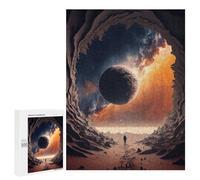 Space Tunnel to Another World Decorative Jigsaw for Grown-Ups, 500 PCS - New Year Decoration; for Shared Table Time