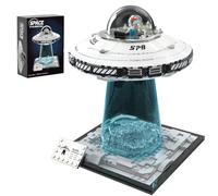 Space UFO Spaceship Building Set, Galaxy Interstellar Spaceship Model Gifts | Collection Creative Star Spaceship Building Kit for Animation Fans Teen Adults-Decor for Home Office - Spcae Collectible Gift