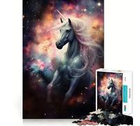 Space Unicorn in Nebula Adults Puzzles 1000 Piece Jigsaws Reason Skill Toy Slow Enjoy Exact Cut Art Collection Piece 50x75cm