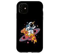 Space Unicorn Riding Pizza Slice Astronaut Adventure Case for iPhone 11
