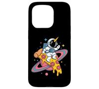 Space Unicorn Riding Pizza Slice Astronaut Adventure Case for iPhone 15 Pro