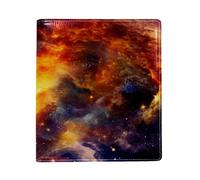 Space Universe Cosmic Stars Big Replaceable Book Cover, Reusable PU Leather Book Protector, Suitable for 9.8" x 11" Notebooks