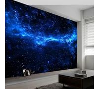 Space Universe Nebula Stars Mural Wallpaper 200 x 140 cm, Wall Decoration Paper Poster Bohemian Fantasy Art for Teen Kids Bedroom Playroom Home Decoration Wallpaper