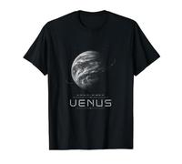 Space Venus Orbit Planet Celestial Chart Map Value Graphic T-Shirt, Men, Black, L