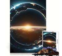 Space View on Earth Adults Puzzles 1000 Piece Jigsaws Brain Teaser Home Pastime Image Assembly Memorable Gift 50x75cm