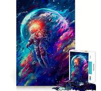 Space Walk Three Adults Puzzles 1000 Piece Jigsaws Reason Skill Toy Slow Enjoy Exact Cut Art Collection Piece 38x52cm