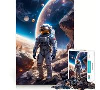Space Walker 1000 Pieces Jigsaw Puzzles for Adults Smart Game Stress Release Pattern Assembly Xmas Surprise 38x52cm