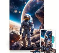 Space Walker Adults Puzzles 1000 Piece Jigsaws Mind Exercise Toy Relaxed Mind Design Assembly Santa Wish Gift 50x75cm