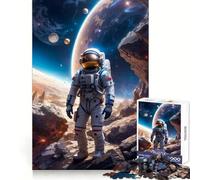 Space Walker Adults Puzzles 1000 Piece Jigsaws Mind Exercise Toy Relaxed Mind Design Assembly Santa Wish Gift 50x75cm