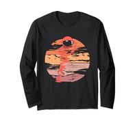 Space Walker Alienated Graphic Planet Long Sleeve T-Shirt