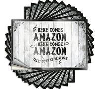 Space Wall Funny Sticker | Here Comes Amazon Right Down My Driveway Spring for Beer Decor(8X12CM)