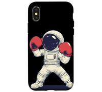 Space Warrior with this Fighting Astronaut Costume Case for iPhone X/XS