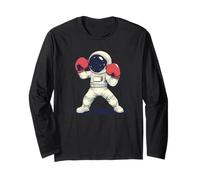Space Warrior with this Fighting Astronaut Costume Long Sleeve T-Shirt