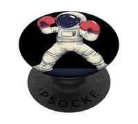 Space Warrior with this Fighting Astronaut Costume PopSockets Adhesive PopGrip