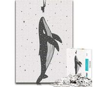 Space Whale Classic Wooden Jigsaw Puzzle 500 Pieces for Adults | Adult Puzzle - visual matching for a more organised build in spare time.