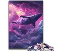 Space Whale Jigsaw Puzzles for Adults 2000 Piece,Help The Brain Exercise Addictive Toys to Cultivate Patience Parent-child Interaction (70X100cm)