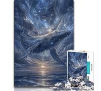 Space Whale JigsawPuzzle 1000 Pieces for Adults,Toys Educational Games Stress Relieving Suitable for Desktop Decoration (38x26cm)