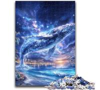 Space Whale Jigsaws Puzzles 1000 Pieces for Adults Gifts,Challenging To Complete But Fun And Humorous Unique Home Decor And Gifts (50X75cm)
