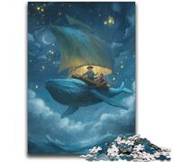 Space Whale Jigsaws Puzzles 2000 Pieces for Adults Gifts,Brain Intelligence Challenge Addictive Toys for Home Decoration (70X100cm)