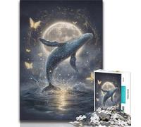 Space Whale Puzzles for Adults Teens 2000 Pieces,Learning Educational Toys Family Games with Matching Poster And Trivia Sheet 70x100cm