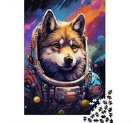Space Wolf Explorer Puzzle Game 1000 Pieces for Adults, Animal Lover Gift, Screen Free Family Activity, 38x26cm/1000pcs