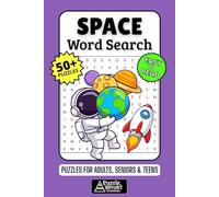 Space Word Search Puzzle Book: 50+ Fun & Easy-to-Read Puzzles Exploring Planets, Stars & The Cosmos, Gift for Stargazers & Astronomy Fans, Adults, Seniors & Teens