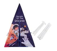 Space World Kids Play Tent Foldable Indoor Outdoor Playhouse Cosmic Exploration Children Game Tent Toy for Boys Girls Birthday Gift 39.4 x 39.4 x 55.1 Inches