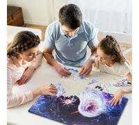 Space Yin And Yang Paper Jigsaw Puzzles for Adults 1000 Piece Puzzles Rectangular Puzzle And Home Decor And Family Game 1000pcs (38x26cm)