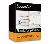 SpaceAid 14 Pack Vacuum Storage Bags with Electric Air Pump, Space Saver Sealer Compression Bags for Comforters, Blankets, Pillows, Bedding, Clothes (4 Jumbo/4 Large/3 Medium/3 Small)
