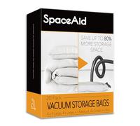 SpaceAid 20 Pack Vacuum Storage Bags, Space Saver Sealer Compression Bags for Comforters, Blankets, Pillows, Bedding, Clothes (4 Jumbo/4 Large/4 Medium/4 Small/4 Roll)