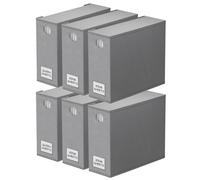 SpaceAid 6 Pack Bed Sheet Organizers and Storage, Foldable Sheet Organizer for Linen Closet, Sheets Set Folder Keeper with Window XL (Queen & King Size) Bedding Container (Gray, 6 Pack)