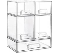 Spaceaid Bottle Storage Organizer - Acrylic Bottle Station Organizer Drawer