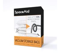 SpaceAid Vacuum Storage Bags, Space Saver Sealer Compression Bags for Comforters, Blankets, Pillows, Bedding, Clothes (3 XX-Large, 3 X-Large, 3 Large, 3 Medium, 3 Small), (Variety 15 Pack)