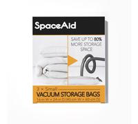 SpaceAid Vacuum Storage Bags, Space Saver Sealer Compression Bags for Comforters, Blankets, Pillows, Bedding, Clothes (Small 3 Pack)