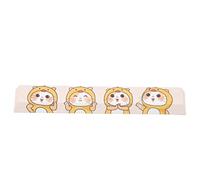 Spacebar Keycap PBT Cute Cartoon Cat Pattern, Universal Mechanical Keyboard Replacement Keycap, DIY Custom Keycaps with Matte Finish for Gaming Office Typing