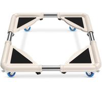 Spacecare Mobile Scooter with 4 Lockable Wheels - Adjustable Washing Machine Furniture Cart Stand for Refrigerator