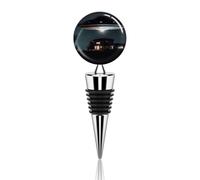 Spacecraft at Night Wine Stoppers with Grip Top, Reusable Wine Saver with Silicone for Party, Wine Bottle Sealer for Wedding, Leak Proof Wine Bottle Stopper, Beverage Preserver