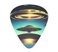 Spacecraft Descend Guitar Plectrums Classical Triangle Bass Acoustic And Electric Guitar Plectrums For Guitarists 12 Pieces