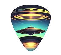 Spacecraft Descendguitar Plectrums 12 Piece Set, 3 Thicknesses For Acoustic Guitar, Bass Guitar, &Electric Guitar And More.