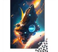 Spacecraft Nuclear Wooden Jigsaw Puzzle for Adults 1000 Piece Puzzles for Teenagers Creative Jigsaw Puzzles Family Challenging Games Toys 1000pcs (75x50cm)