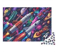 Spacecraft Year in Pictures 1000 Piece with High Definition Print Jigsaw Puzzles Space Rockets As An Ultra Difficult Puzzle for Travel Jigsaw Puzzle 52x38cm/1000pcs