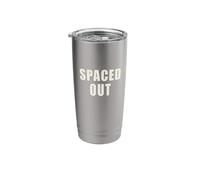 Spaced Out Funny Space Astronomy Introvert Sarcasm Stainless Steel Insulated Tumbler