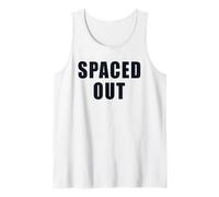 Spaced Out Funny Space Astronomy Introvert Sarcasm Tank Top