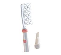Spaced Tooth Comb | Wide Tooth Curl Brush - Hair Styling Tool Ergonomic Handle Double Row Volume Massaging Scalp Women