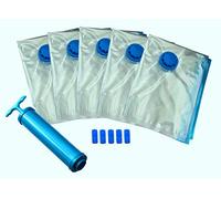 Spacee - Premium Vacuum Storage Bags - Large - Multi Space Saver Bags - Pack of 5 - 80% More Compression Than other Bags - FREE Travel Hand-Pump Included - (60cm x 80cm)