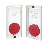 Spaceform Japanese Amulet - Omanori- Talisman Lucky Charm Inspirational Amulet- Fall Down Seven Times, Get Up Eight